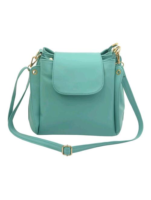 green leatherette sling bag - 13265659 - Standard Image - 1
