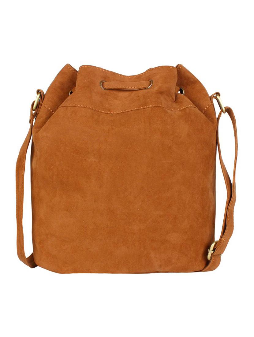 tan leatherette sling bag - 13265702 - Zoom Image - 2