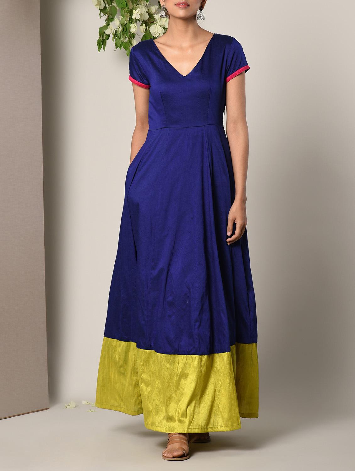royal blue cotton dress - 13266822 - Zoom Image - 1