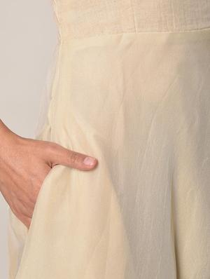beige solid maxi dress - 13266835 - Standard Image - 5