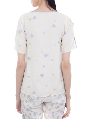 white viscose regular top - 13267157 - Standard Image - 3