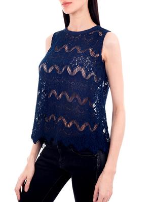 blue lace regular top - 13267164 - Standard Image - 2