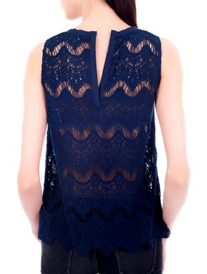 blue lace regular top - 13267164 - Standard Image - 3