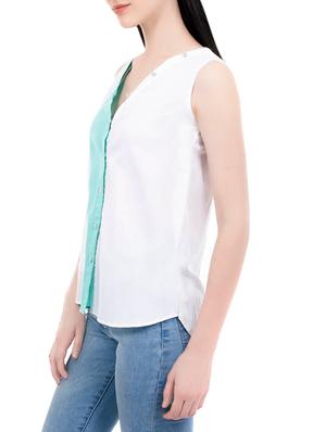 white viscose regular top - 13267174 - Standard Image - 2