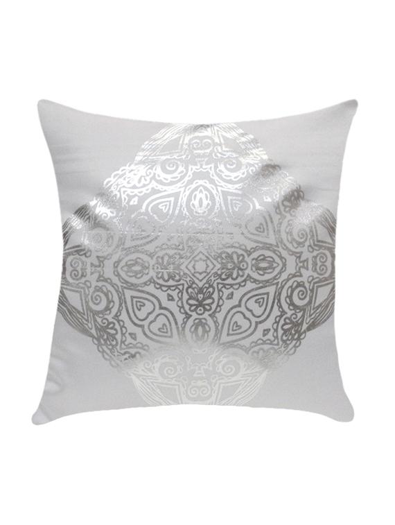 ambbi collection printed cushion cover with foil print curvy traditional print - 13271230 - Zoom Image - 1