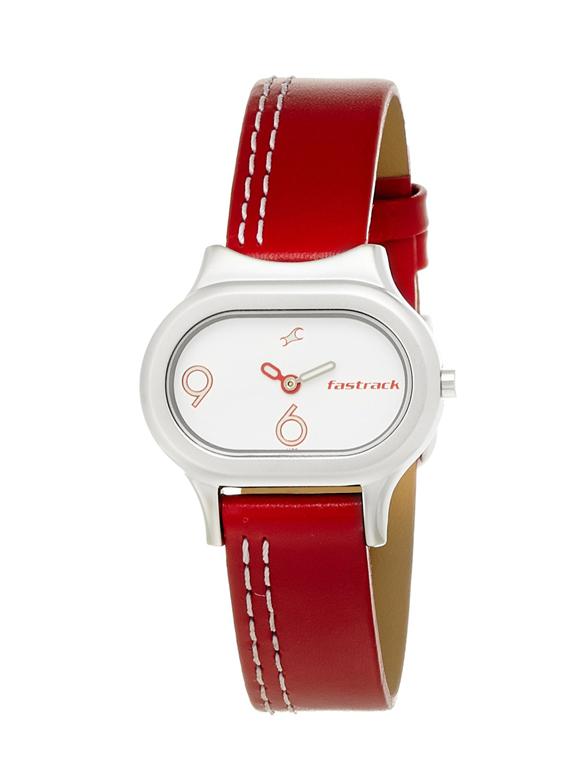 fastrack analog white dial women's watch - ne2394sl01 - 13271367 - Zoom Image - 1