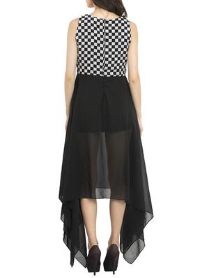 black assymetric dress - 13276462 - Standard Image - 3