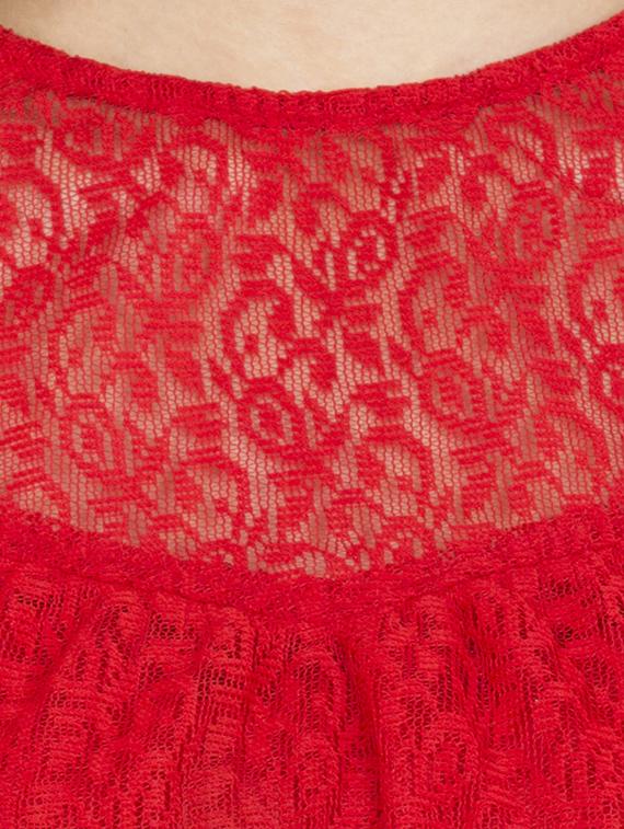 cold shoulder laced top - 13276761 - Zoom Image - 4