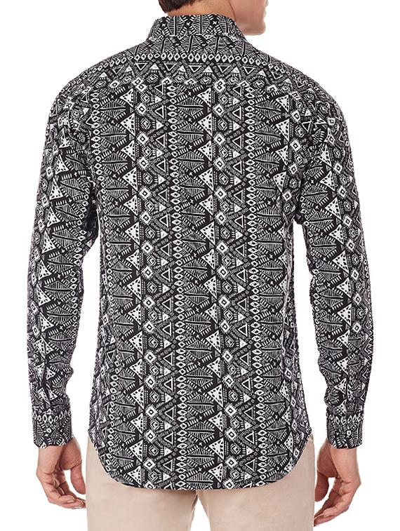 black cotton casual shirt - 13278991 - Zoom Image - 2