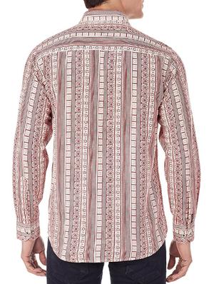 brown printed cotton casual shirt - 13278995 - Standard Image - 2