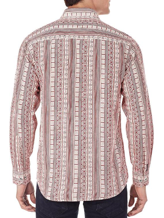 brown printed cotton casual shirt - 13278995 - Zoom Image - 2