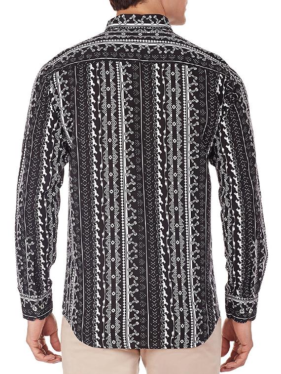 black cotton casual shirt - 13279000 - Zoom Image - 2