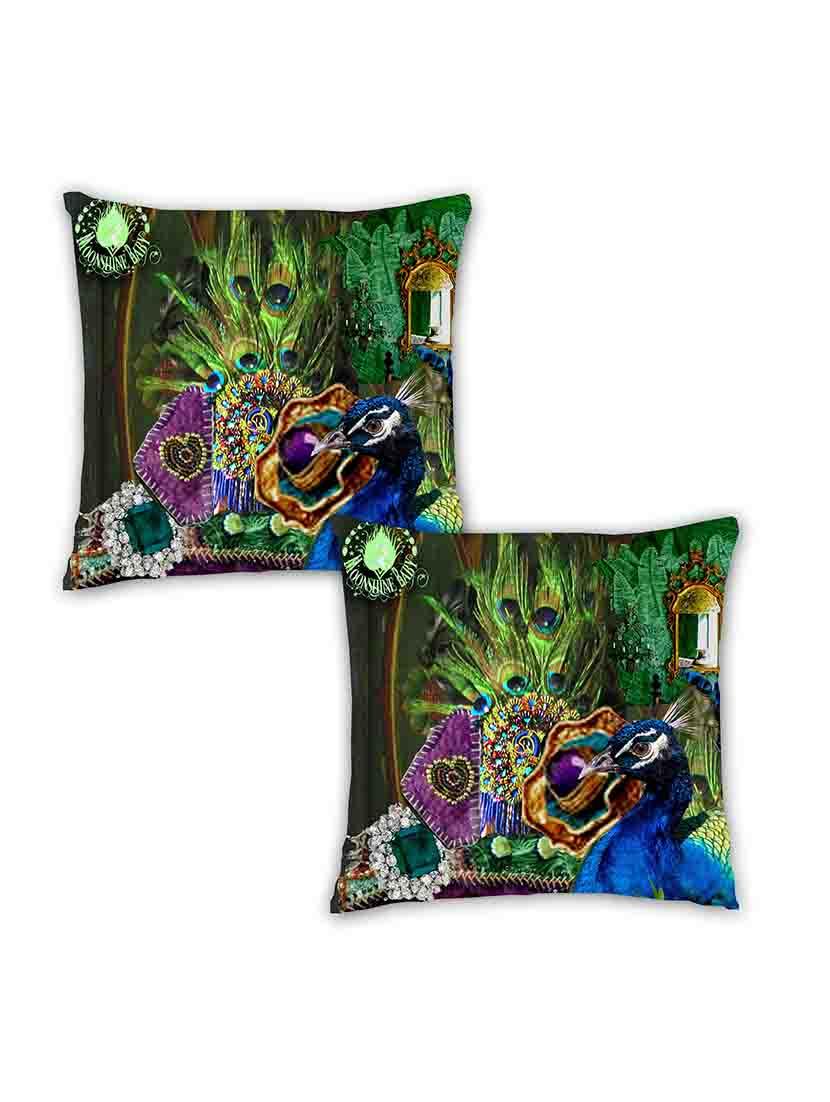 digitally printed peacock,feather&mirror set of two - 13285139 - Zoom Image - 1