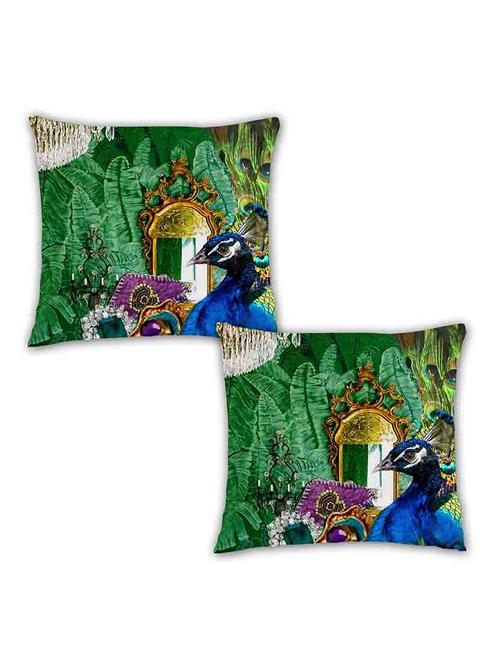 digitally printed peacock,feather&mirror set of two - 13285143 - Standard Image - 1