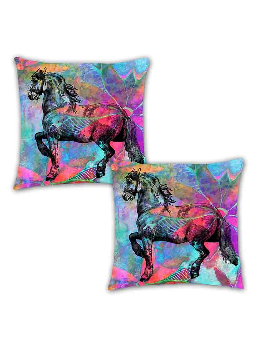 digitally printed abstract background & a horse over it set of two - 13285154 - Zoom Image - 1