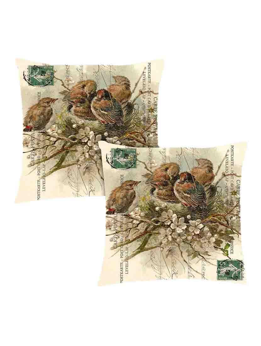 digitally printed text, stamp, nest & bird set of two - 13285179 - Zoom Image - 1