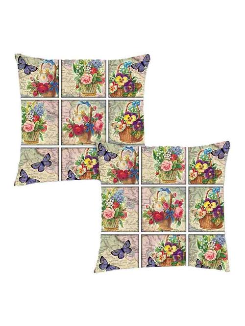 digitally printed background & flowers set of two - 13285180 - Standard Image - 1