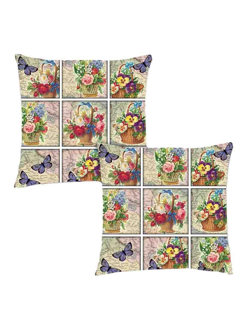 digitally printed background & flowers set of two - 13285180 - Zoom Image - 1