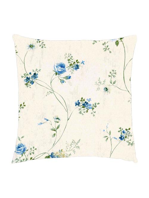 digitally printed cushion cover of small flowers in running look - 13285668 - Standard Image - 1
