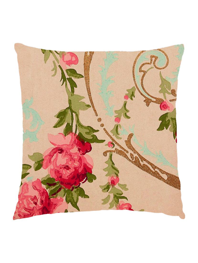 digitally printed cushion cover of vintage red roses - 13285685 - Zoom Image - 1