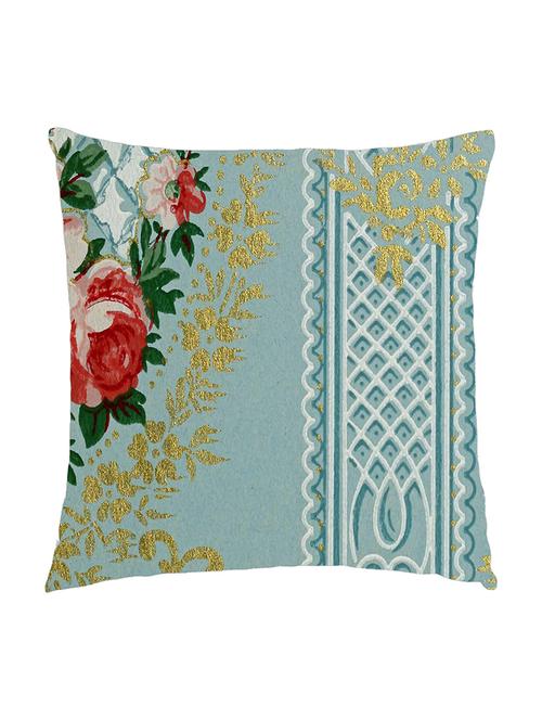 digitally printed cushion cover of vintage rose and gold print - 13285710 - Standard Image - 1