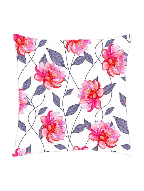 digitally printed cushion cover of pink flowers - 13285717 - Standard Image - 1
