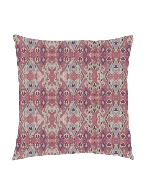 digitally printed cushion cover of pink ikat look - 13285719 - Standard Image - 1