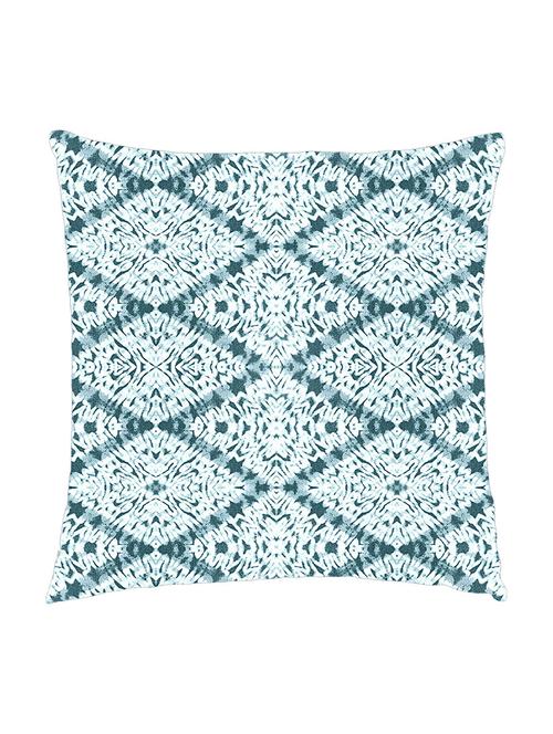 digitally printed cushion cover of green ikat look print - 13285736 - Standard Image - 1