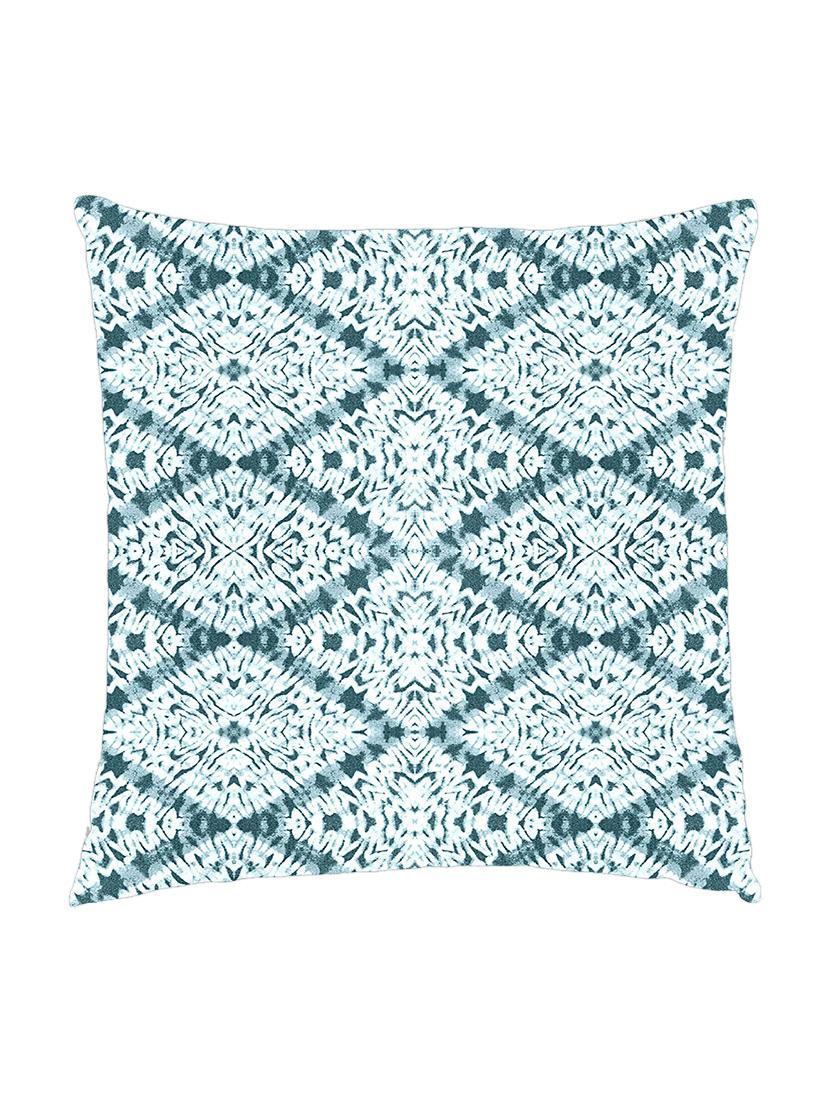digitally printed cushion cover of green ikat look print - 13285736 - Zoom Image - 1