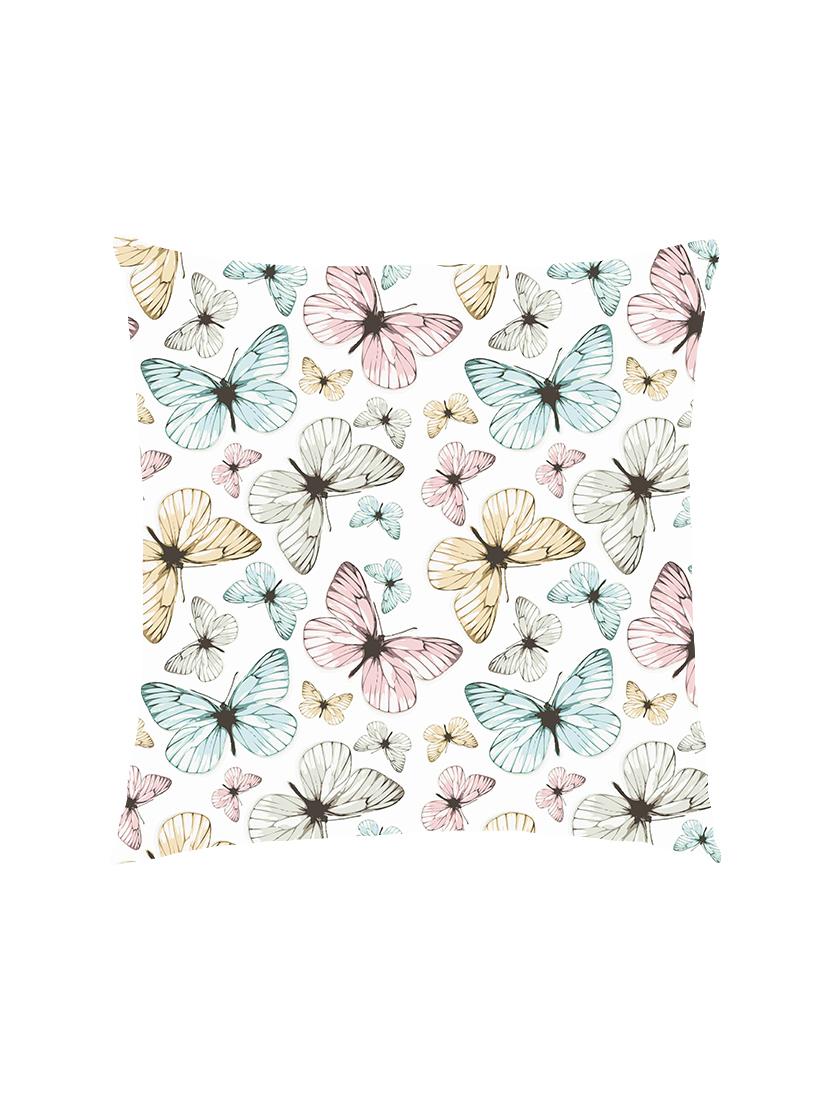 digital printed cushion cover with blue and pink butterflies - 13285804 - Zoom Image - 1