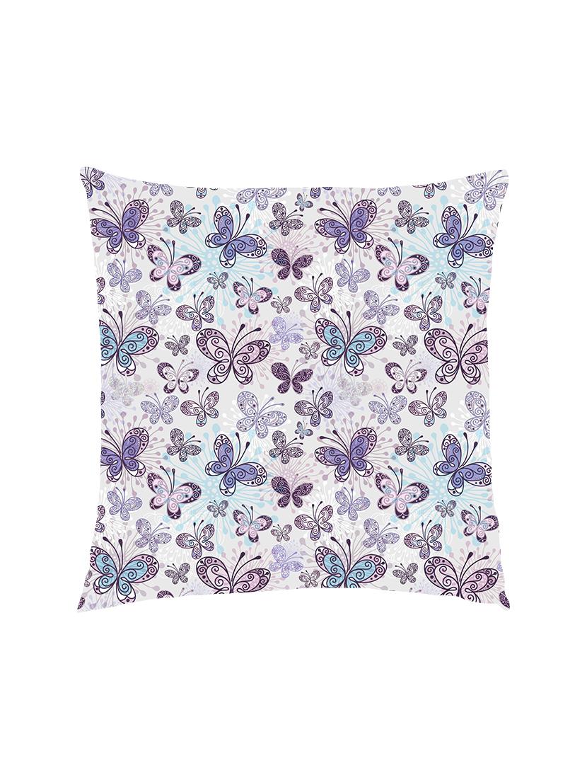 digital printed cushion cover with purple and blue butterflies - 13285810 - Zoom Image - 1