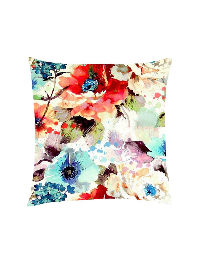 digital printed cushion cover with watercolor effect floral - 13285819 - Zoom Image - 1