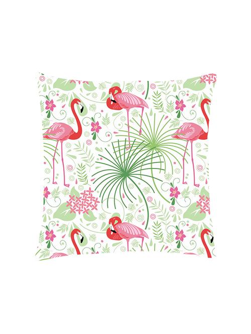 digital printed cushion cover with pink flamingo - 13285826 - Standard Image - 1