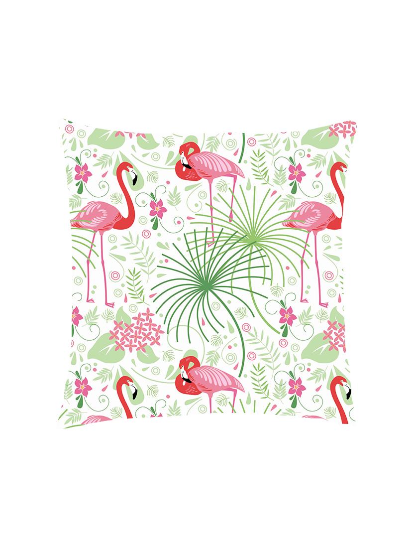 digital printed cushion cover with pink flamingo - 13285826 - Zoom Image - 1