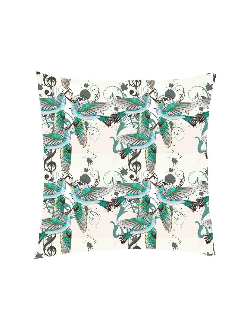 digital printed cushion cover with green flying birds - 13285829 - Zoom Image - 1