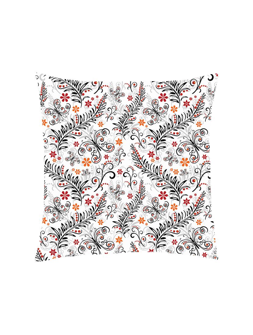 digital printed cushion cover with colorful butterflies and leaves - 13285846 - Zoom Image - 1