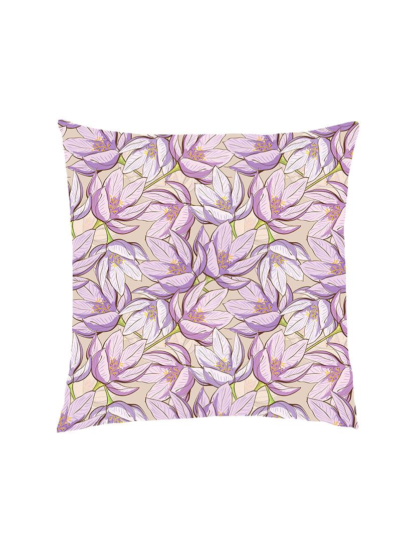 digital printed cushion cover with lavender floral pattern - 13285848 - Zoom Image - 1
