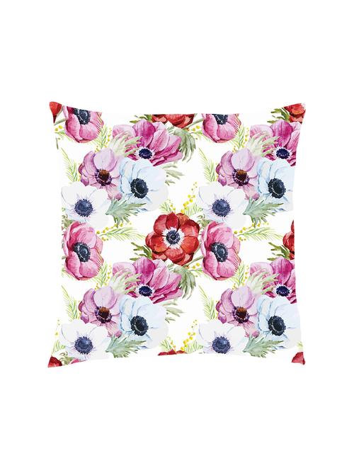 digital printed cushion cover with red and pink floral pattern - 13285852 - Standard Image - 1