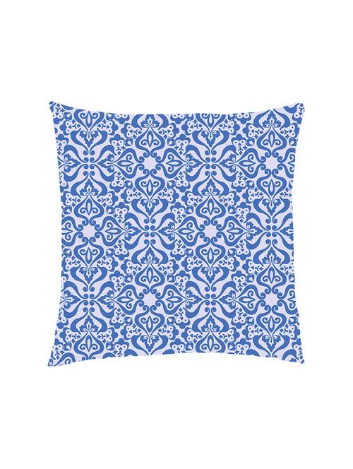 digital printed cushion cover with cobalt blue abstract design - 13285869 - Standard Image - 1