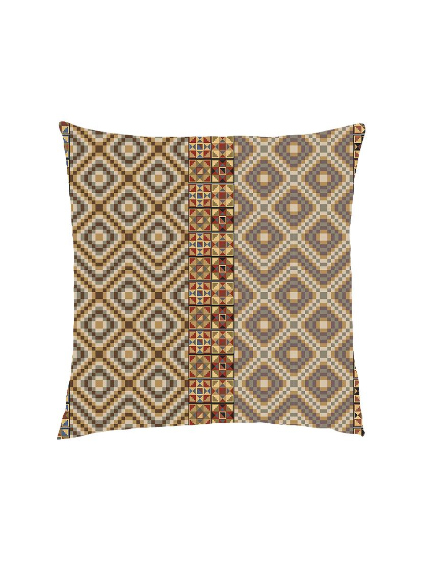digital printed cushion cover with geometric pixelation design - 13285885 - Zoom Image - 1