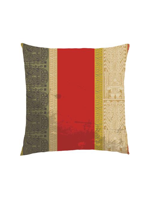 digital printed cushion cover with red tribal design - 13285886 - Standard Image - 1