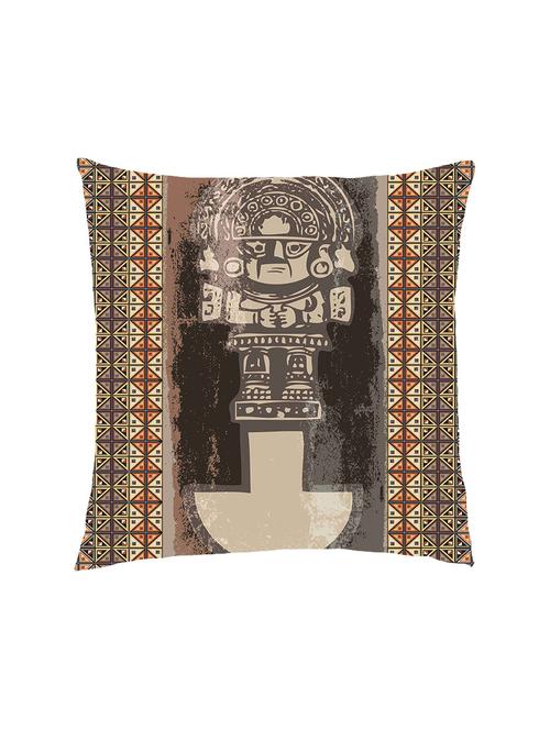 digital printed cushion cover with tribal with geometric border - 13285889 - Standard Image - 1