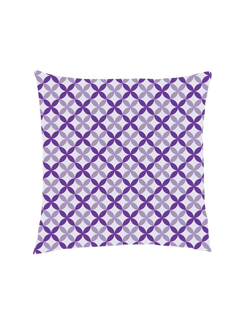 digitally printed geometric jaal design satin cushion cover - 13285921 - Zoom Image - 1