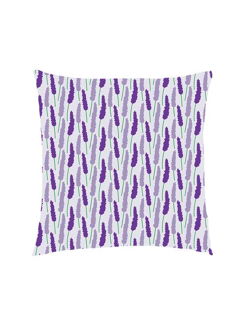 digitally printed leafs in two colors satin cushion cover - 13285926 - Standard Image - 1