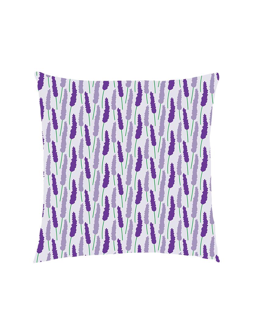 digitally printed leafs in two colors satin cushion cover - 13285926 - Zoom Image - 1