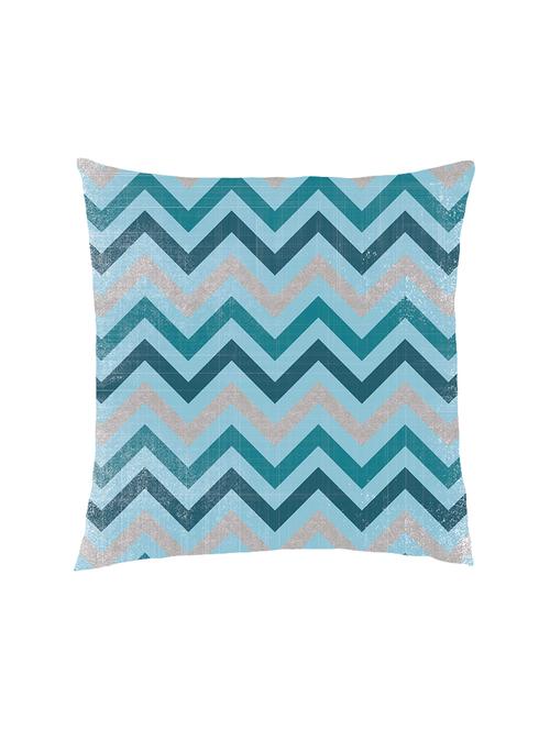 digitally printed zig-zag distorted lines satin cushion cover - 13285939 - Standard Image - 1