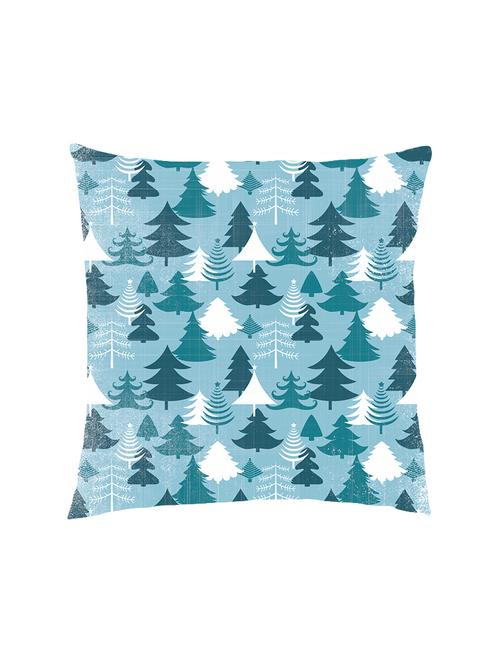 digitally printed vintage christmas tree satin cushion cover - 13285971 - Standard Image - 1