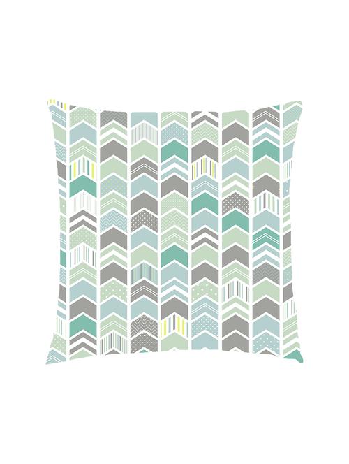 digitally printed geometric pattern satin cushion cover - 13285979 - Standard Image - 1