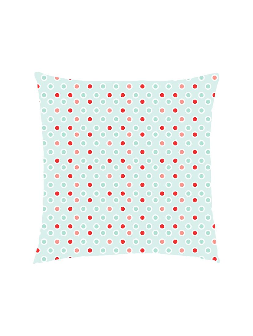 digitally printed circles satin cushion cover - 13285981 - Zoom Image - 1