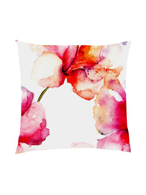 digitally printed watercolour floral design satin cushion cover - 13285993 -  Standard Image - 0